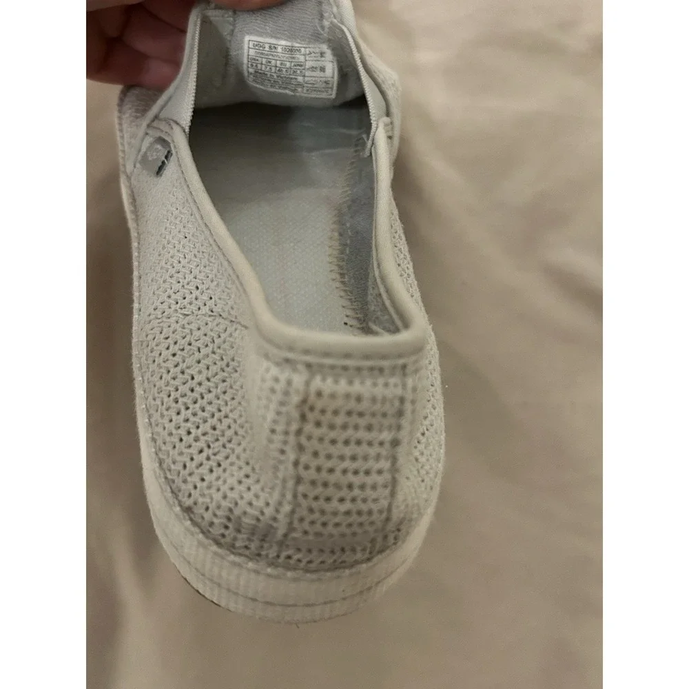 UGG Bren Women's Cotton Mesh Slip-On Sneakers US 9.5‎ Natural Athleisure Casual